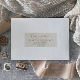 Adresetiketten voor roomgoud en voor ivoor sticker