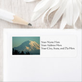 Adresetiketten: Winter Mt. Rainier Etiket (Insitu)