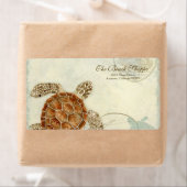 Adresetiketten - Zee Turtle Coastal Beach Etiket (Insitu)