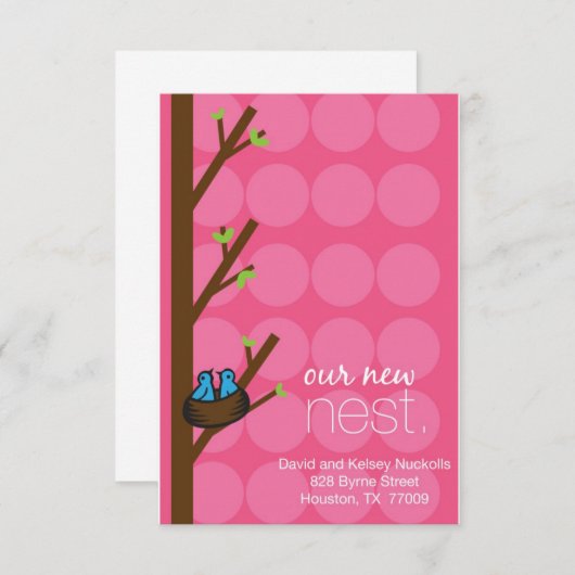 adreskaart aankondiging (Voorkant / Achterkant)