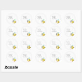 Adreslabel - Eager bier Ronde Sticker (Vel)