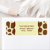 Adreslabel - Giraffe afdrukken Etiket (Insitu)