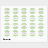 Adreslabel met middeleeuws kruispatroon ronde sticker (Vel)