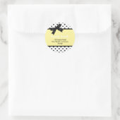 Adreslabel Ronde Sticker (Tas)