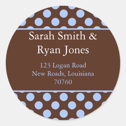 Adreslabel Ronde Sticker (Voorkant)