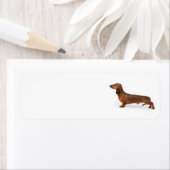 adreslabel van dashond etiket (Insitu)