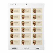 adreslabel voor Santa Filling Stockings Etiket (Full Sheet)