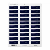 adreslabel voor teruggave van blauwe haaien etiket (Full Sheet)