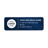 Adreslabel voor zakelijk rendement etiket (Voorkant)