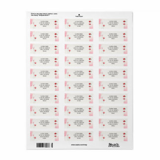 Adreslabels voor "Coquelicots" Etiket