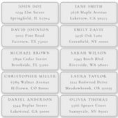 Adreslabels voor individueel gebruik sticker (Voorkant)