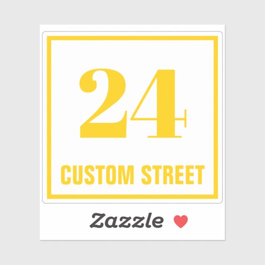 Adresnummer van de aangepaste prullenbak sticker (Vel)