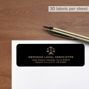 Adresse de déclaration légale Étiquette Échelles d