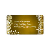 Adresse de Noël Avery Étiquette (Devant)