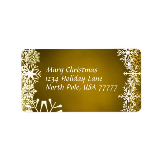 Adresse de Noël Avery Étiquette (Devant)
