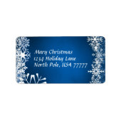 Adresse de Noël Avery Étiquette (Devant)