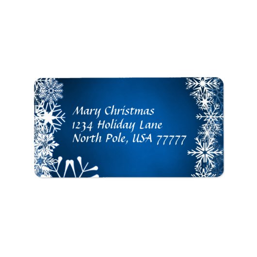 Adresse de Noël Avery Étiquette (Devant)