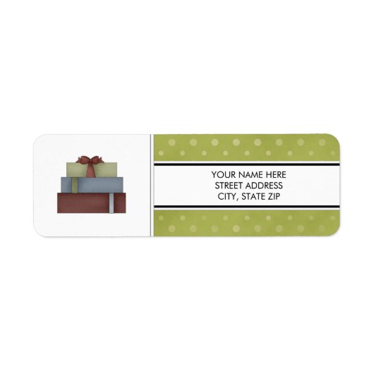 Adresse de Noël Étiquettes (Devant)