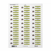 Adresse de Noël Étiquettes (Feuille entière)