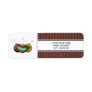 Adresse de Noël Étiquettes