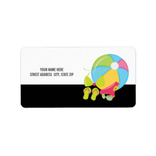 Adresse de plage Étiquettes de messagerie