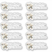 Adresse de retour Autocollants en forme de Magnoli (Devant)