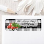 Adresse de retour de 0,75 po x 2,25 po Étiquette X (En situation)