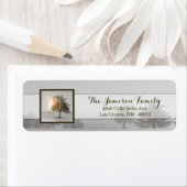 Adresse de retour de .75"x2.25" Étiquette Arbre de (En situation)