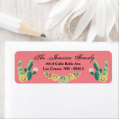 Adresse de retour de .75"x2.25" Étiquette Bohemian (En situation)