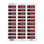 Adresse de retour de .75"x2.25" Étiquette Buffalo  (Feuille entière)