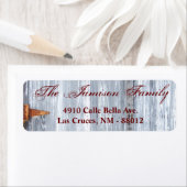 Adresse de retour de .75"x2.25" Étiquette Lave bla (En situation)