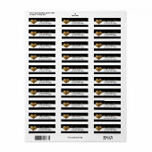 Adresse de retour de .75"x2.25" Étiquette Lavette (Feuille entière)