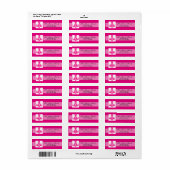 Adresse de retour de .75"x2.25" Étiquette Lustre e (Feuille entière)