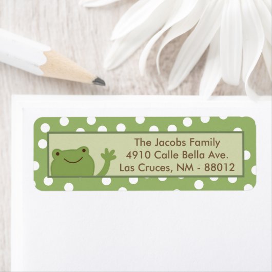 Adresse de retour de .75"x2.25" Étiquette Safari J (En situation)