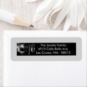 Adresse de retour de .75"x2.25" Étiquette Sweet 16 (En situation)