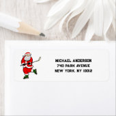 adresse de retour de hockey étiquettes de vacances (En situation)