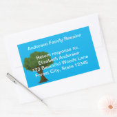 Adresse de retour de l'arbre familial Étiquette Fa (Enveloppe)