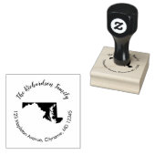 Adresse de retour de l'état du Maryland tampon (Tamponné)