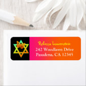 Adresse de retour du néon papillon Étiquette 2 (En situation)