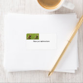 Adresse de retour Étiquette avec oursons (En situation)