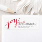 ADRESSE DE RETOUR ÉTIQUETTE chevron type de partie (En situation)