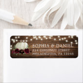 Adresse de retour Étiquette Éclairage de chaîne Bo (En situation)