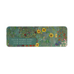 Adresse de retour Étiquette : GUSTAV KLIMT : JARDI<br><div class="desc">ÉTIQUETTE D'ADRESSE DE RETOUR D'ART FIN : GUSTAV KLIMT : JARDIN DE FERME</div>