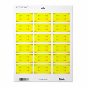 Adresse de retour Étiquette SUN ECO STYLE DESIGN (Feuille entière)