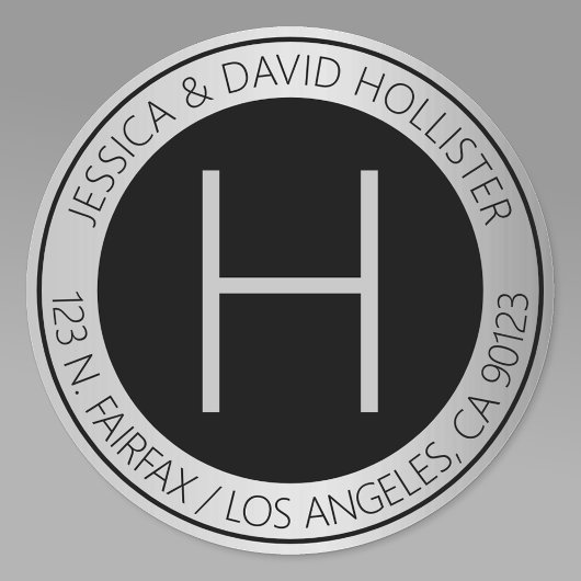 Adresse de retour ou Étiquette de produit Faux Arg