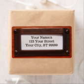 Adresse de retour sur le Étiquette d'armoire de fi (En situation)