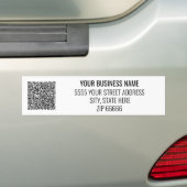 Adresse de votre entreprise et sticker de code QR (En voiture)