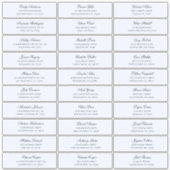 Adresse des noms des hôtes bleus. étiquettes maria (Devant)