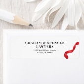 Adresse du Étiquette de retour d'ouverture (En situation)