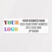 Adresse et Étiquettes de logo personnalisés (Design 2)
